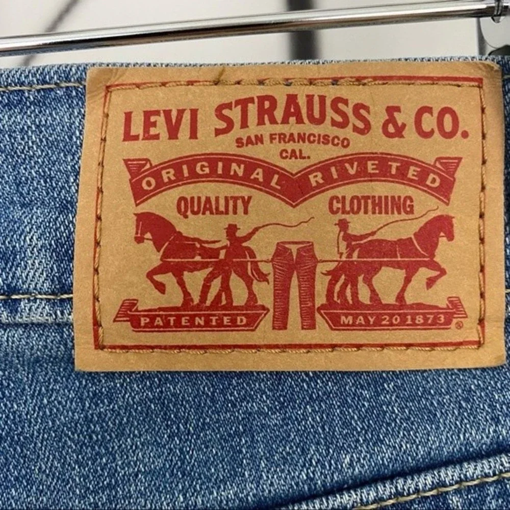 Levi’s 724 High Rise Straight Jeans Size 24 Frayed Raw Hem 90s Y2K Classic